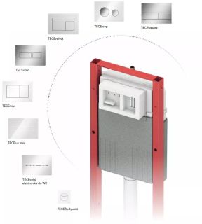 Застенный модуль TECE TECEbase 9400440 со смывным бачком